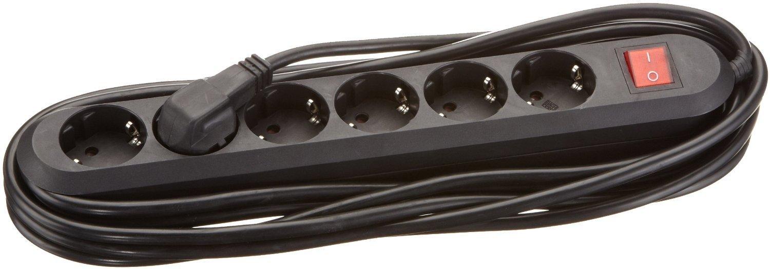Bachmann lizdų juosta SMART 6 krypčių, juoda 5,0 m, su jungikliu