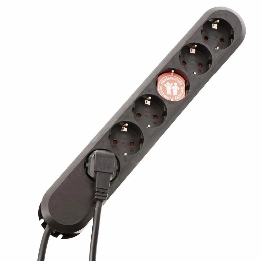 Bachmann SMART 6x Gniazd juodas Strom 5m