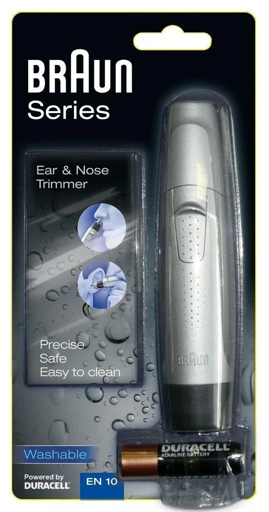 Braun Ear&Nose EN10 plaukų kirpimo mašinėlė Juoda, Sidabras