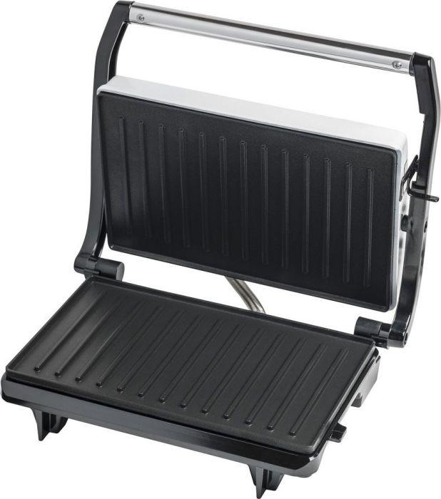 Bestron sumuštinių ir panini grilis 700 W su nelimpančiomis 22,5 × 14 cm plokštėmis APM123W