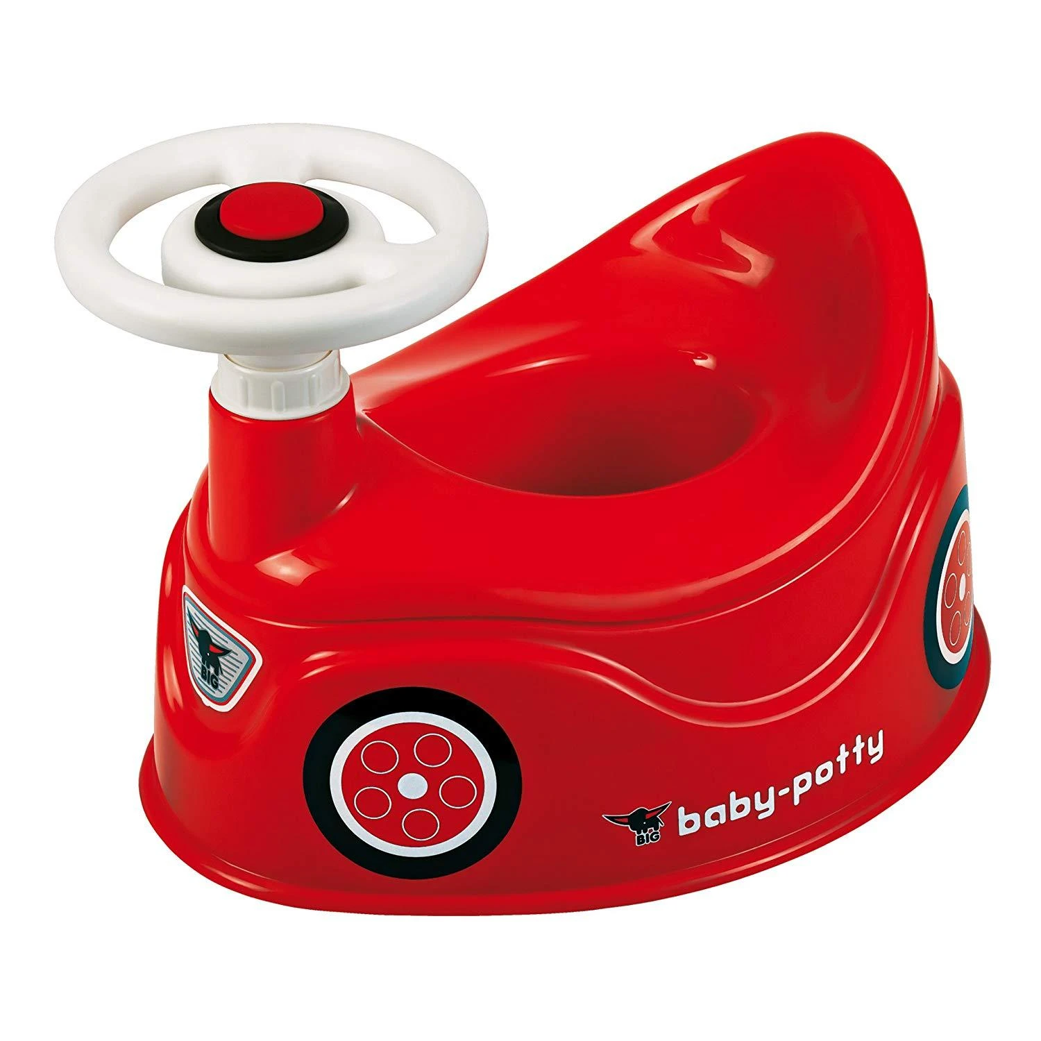 BIG Nocnik Bobby Car raudonas automobilis su vairu