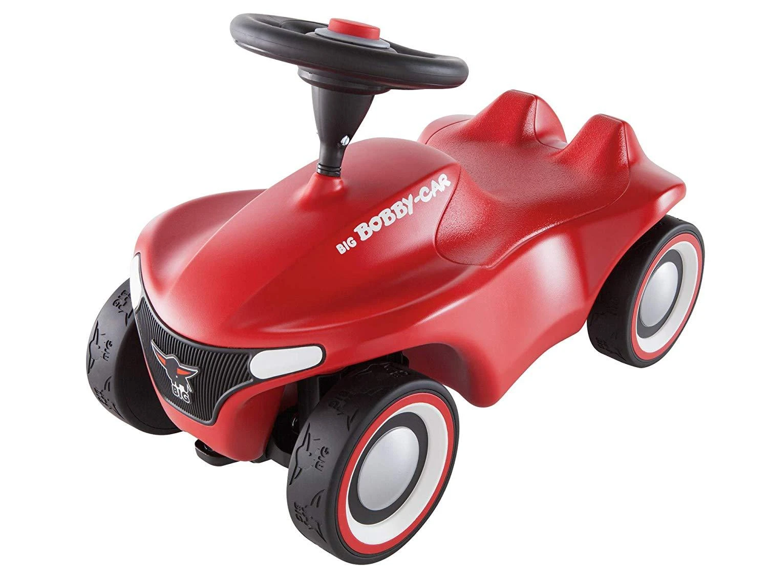 Smoby BIG Vaikiškas automobiliukas Bobby Car Neo Raudonas - ergonomiškas, tvirtas