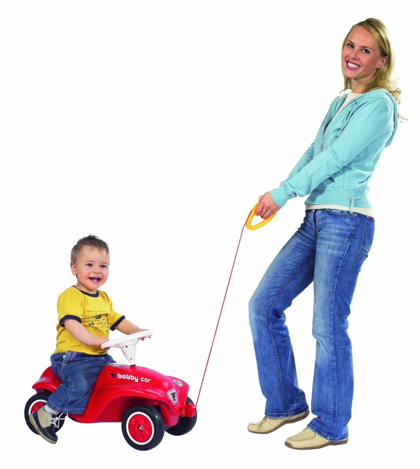 Smoby BIG Trikojis virvė Vilkimo ir važiavimo Bobby automobilis 85cm