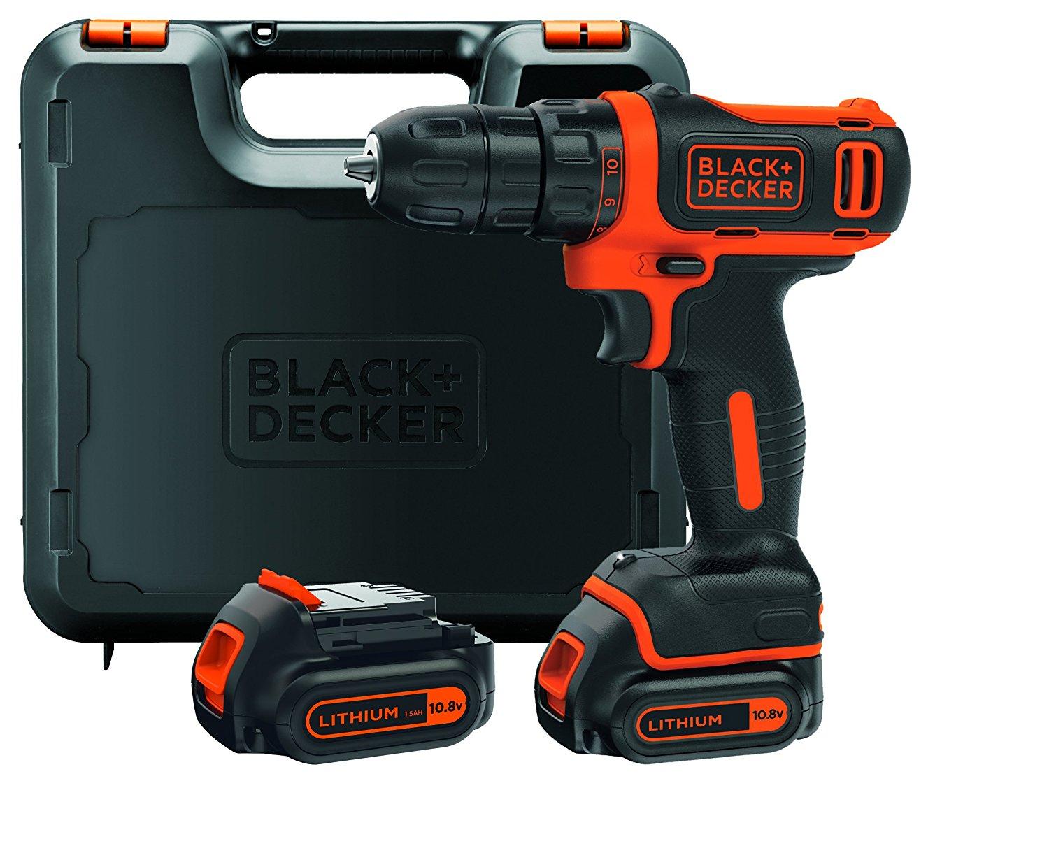 Black & Decker BD suktuvas 10,8V BDCDD12KB 2x1,5Ah WALIZKA
