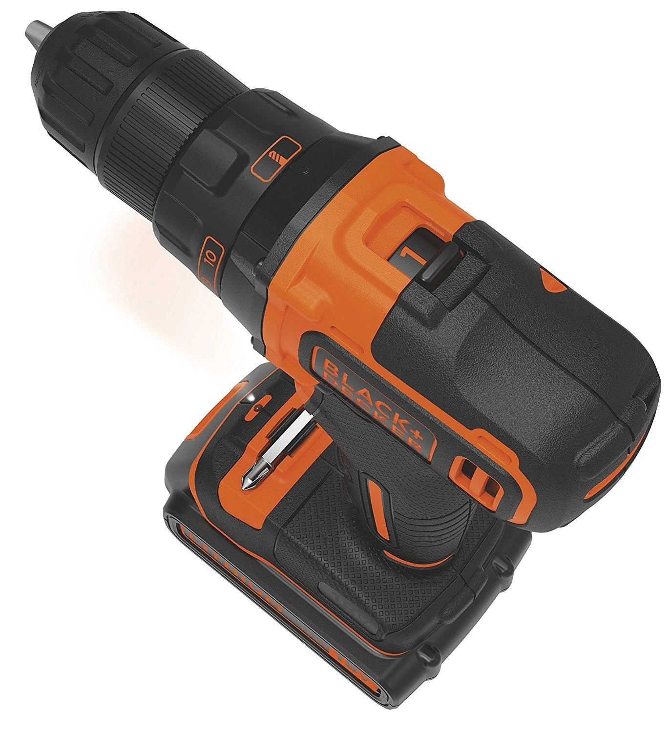 Black & Decker Juodas & Decker Akumuliatorinis suktuvas-gręžtuvas Juodas & Decker BDCDD186K-QW; 18 V; 1x1,5 Ah akum.