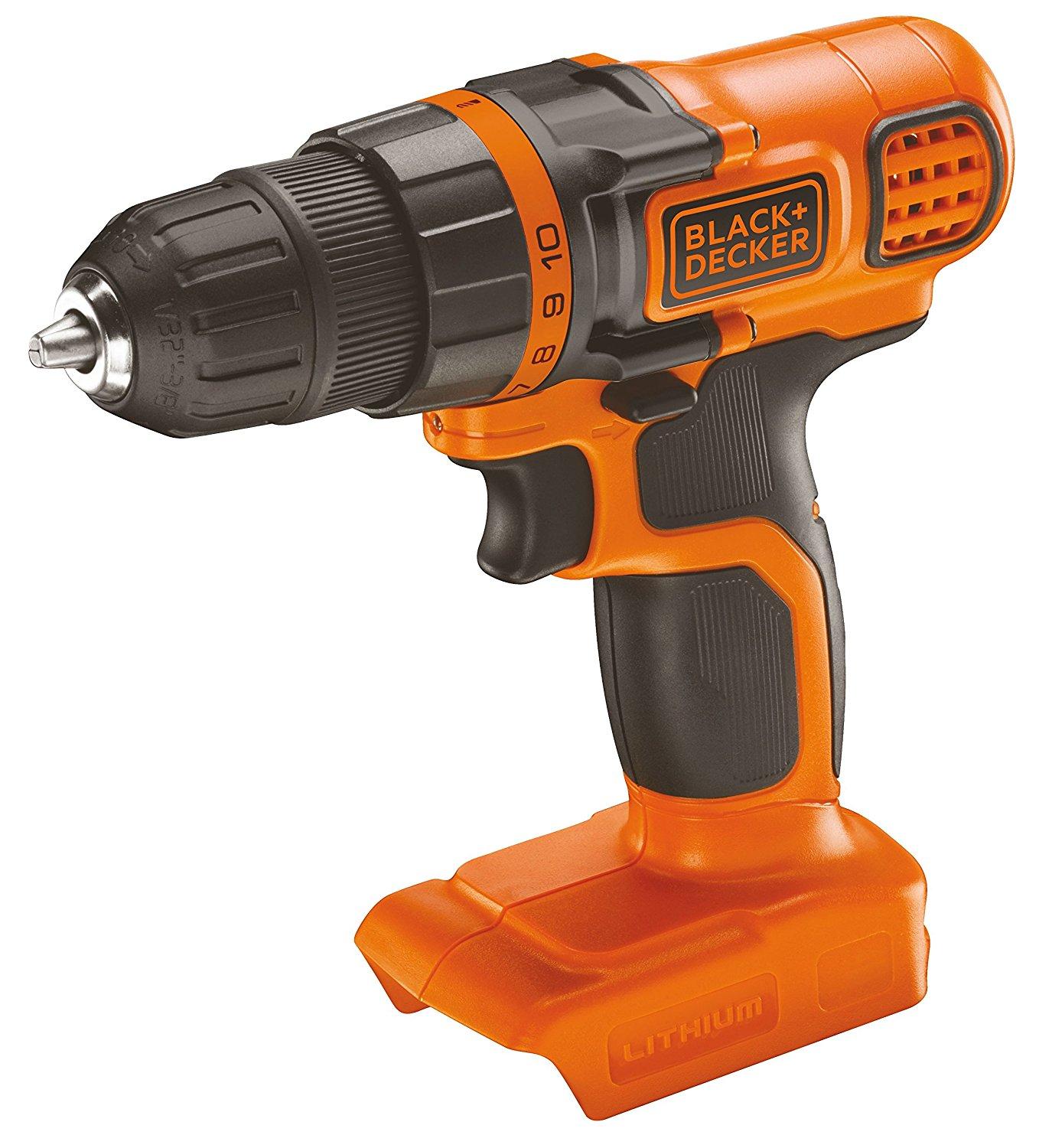 Black & Decker Akumuliatorinio suktuvo/gręžtuvo BDCDD18N 18V korpusas, Juodas & Decker