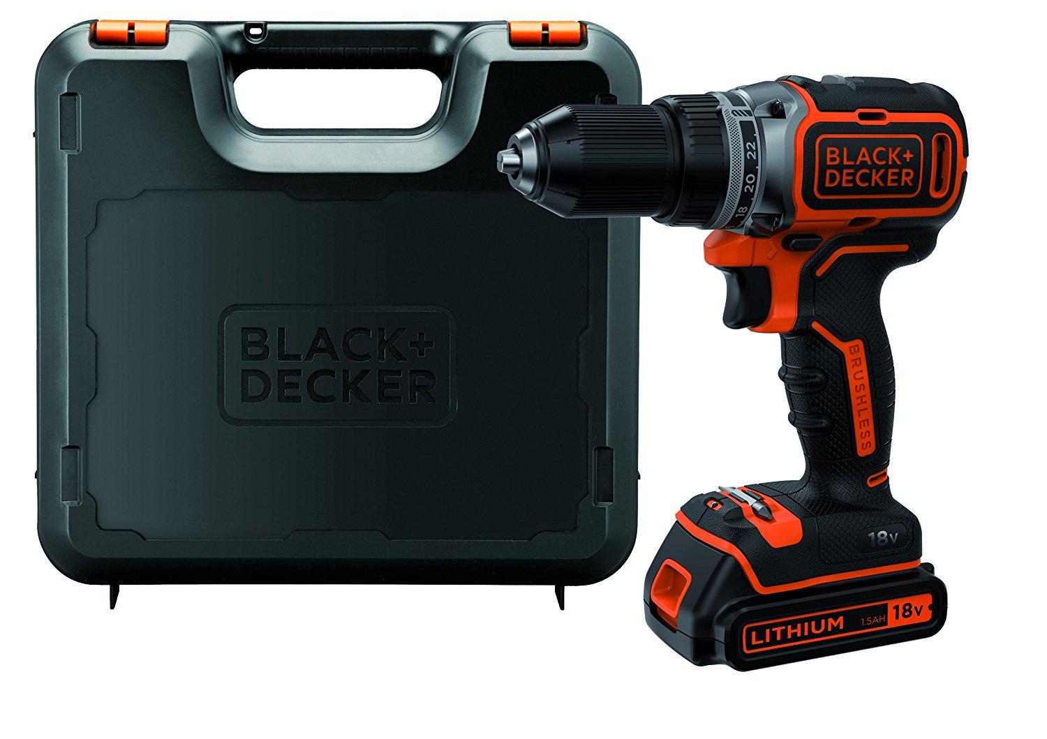 Black & Decker Juodas & Decker Suktuvas - gręžtuvas Juodas & Decker BL186K 18 V 1 x akumulator 1.5 Ah
