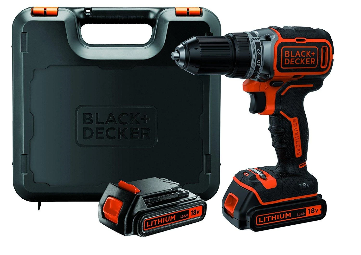 Black & Decker BD ATSUKTUKAS 18V BL186KB 52Nm 2x1,5Ah BL