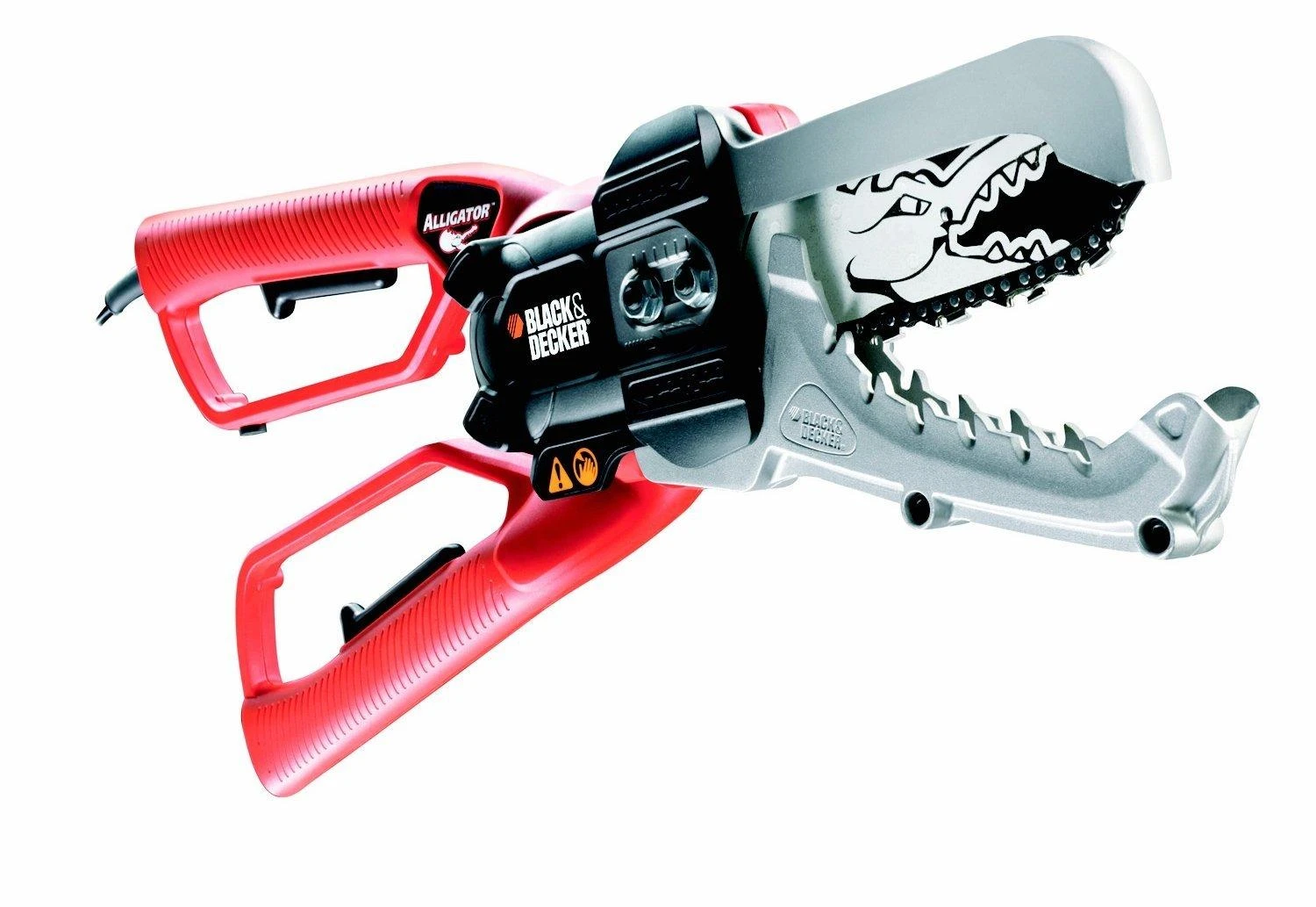 Black & Decker Juodas + DECKER GRANDININIS PJŪKLAS ALLIGATORIUS 550W 15cm