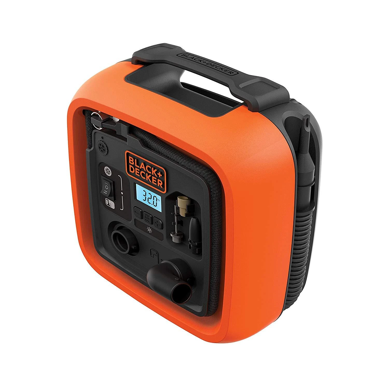 Black & Decker Juodas & Decker kompresorius Juodas+DECKER ASI400-XJ Automotive 12V