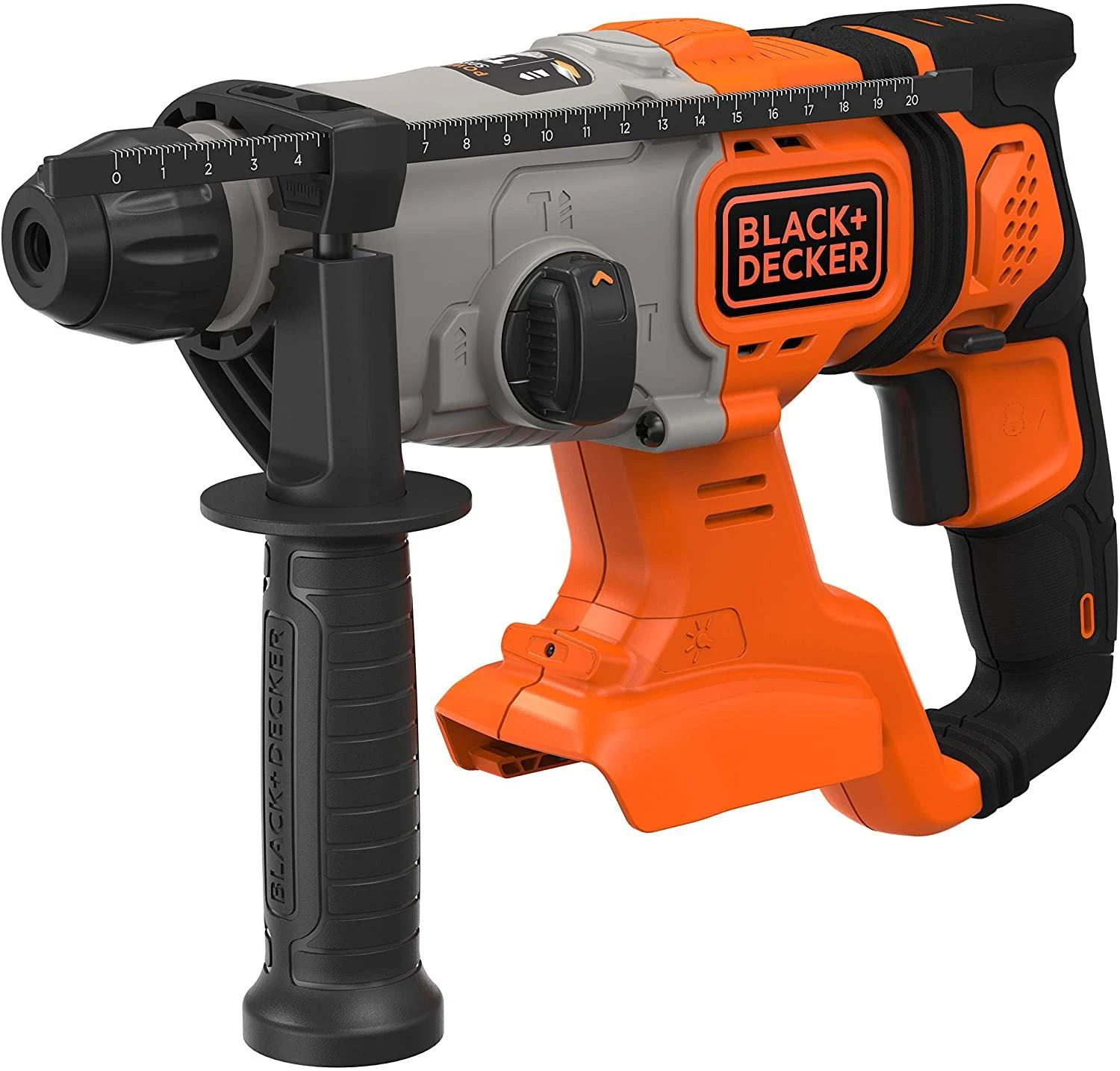 Black & Decker Juodas & Decker Perforatorius Juodas & Decker BCD900B-XJ; 1,2 J; SDS-plus; 18 V (be akumuliatoriaus ir pakrovėjo)