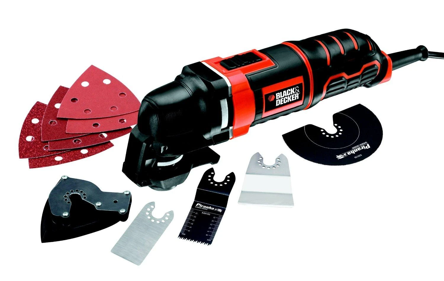Black & Decker Juodas & Decker Daugiafunkcis elektrinis įrankis MT300KA + 11 priedų, Juodas & Decker