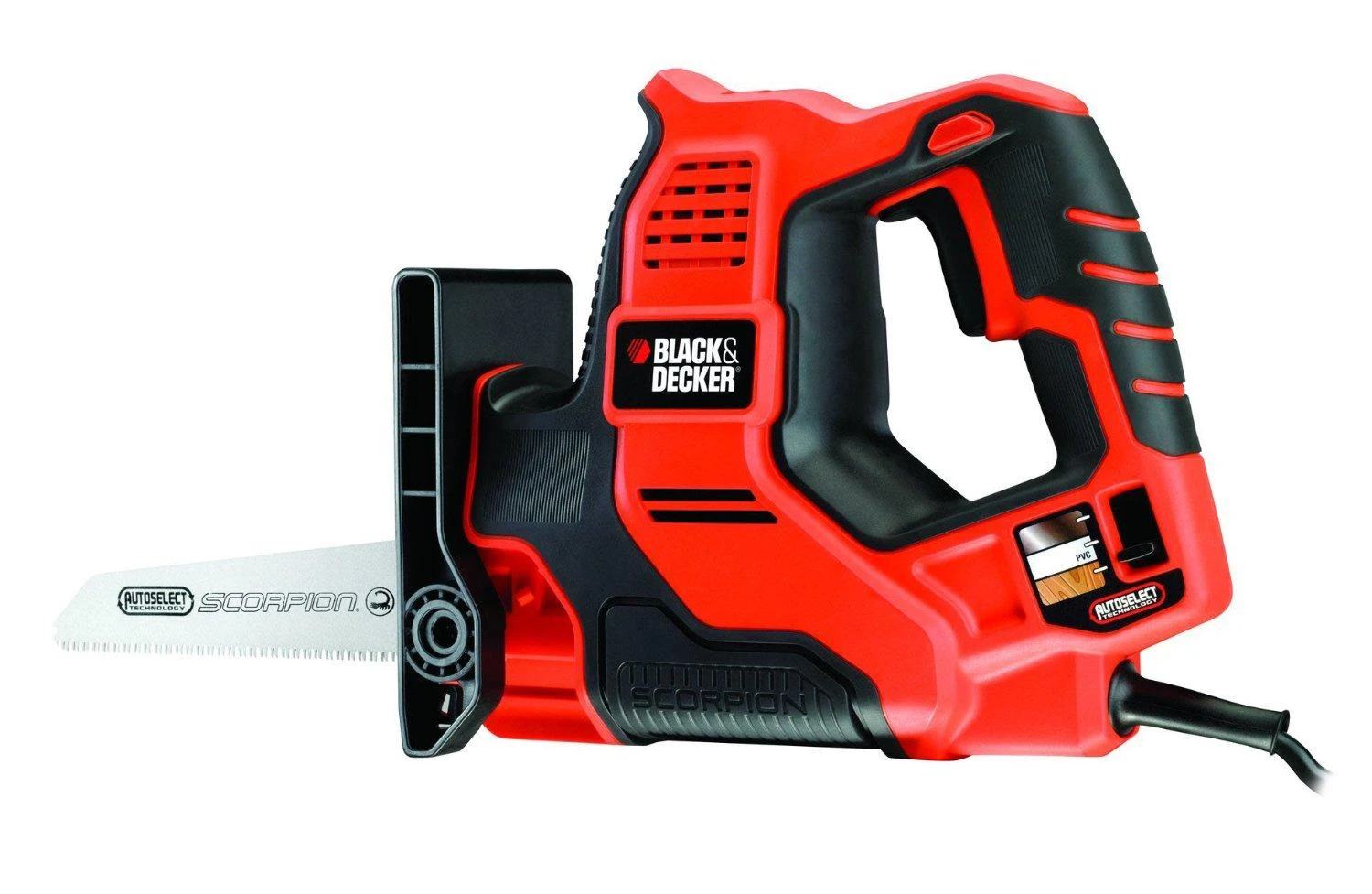 Black & Decker Juodas+DECKER tiesinis pjūklas 500W /RS890K