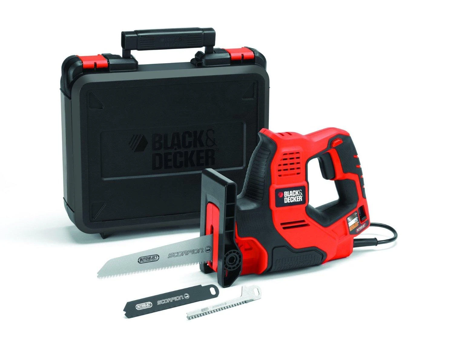 Black & Decker Juodas+DECKER tiesinis pjūklas 500W /RS890K