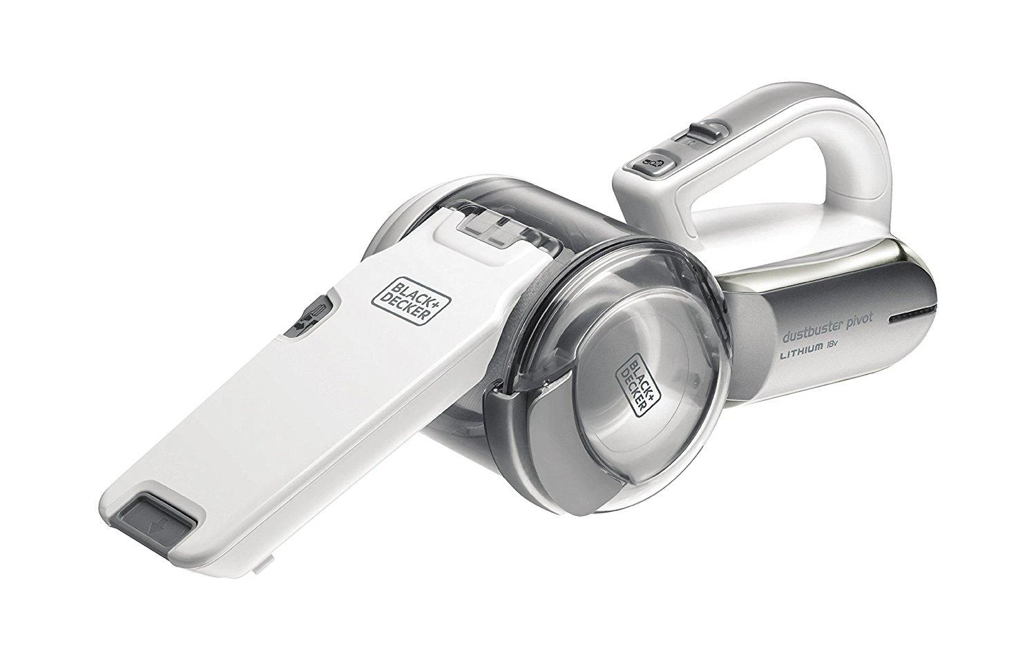 Dulkių siurblys Black & Decker Juodas & Decker Vacuum cleaner bagless, handheld Juodas & Decker Pivot PV1820L-QW (35W, baltos spalvos)