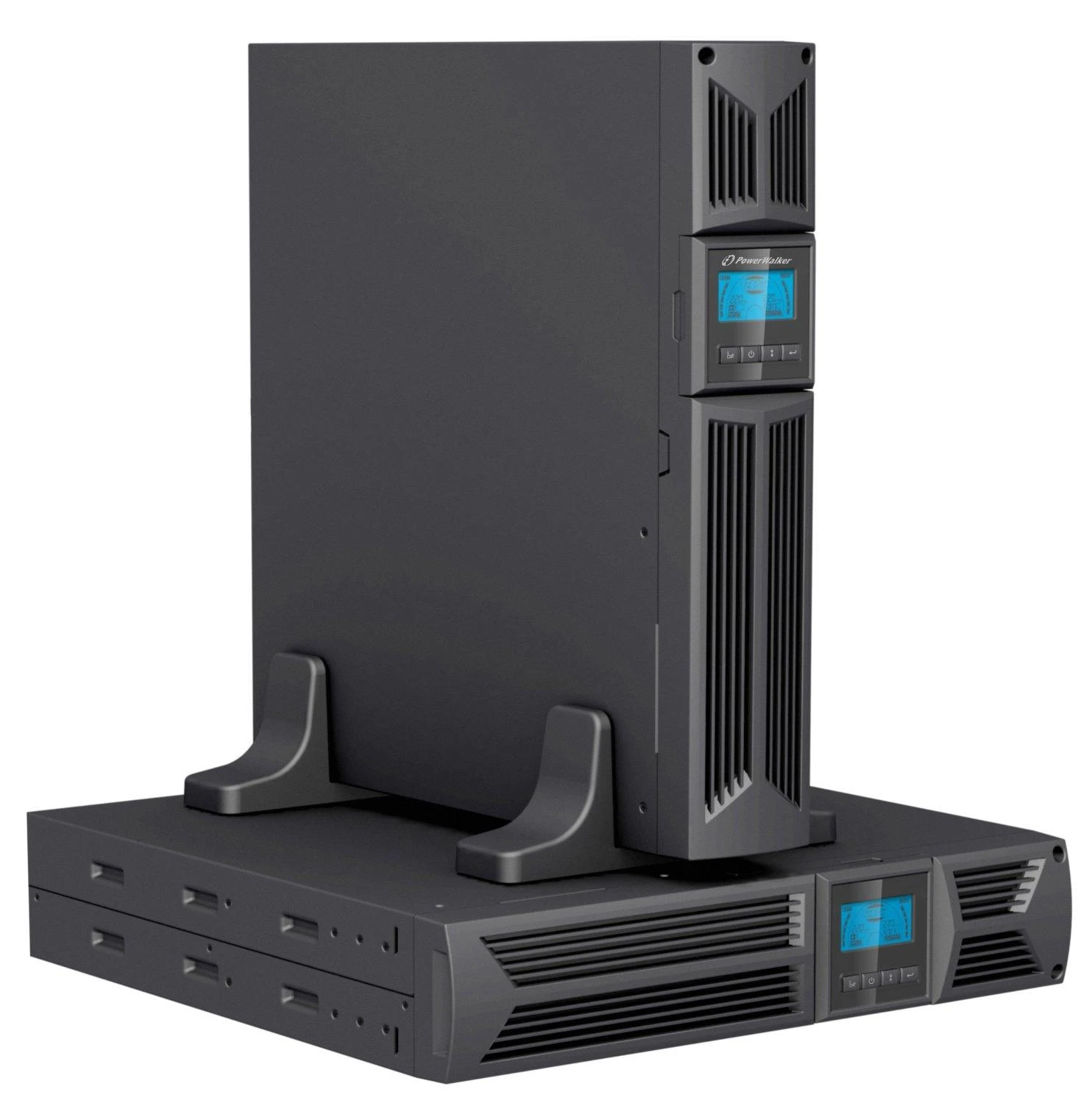 POWERWALK VI 1000 RT LCD HID Power Walker UPS Line-Interactive 1000VA, 19 2U, 8x IEC, RJ11/RJ45, USB, LCD