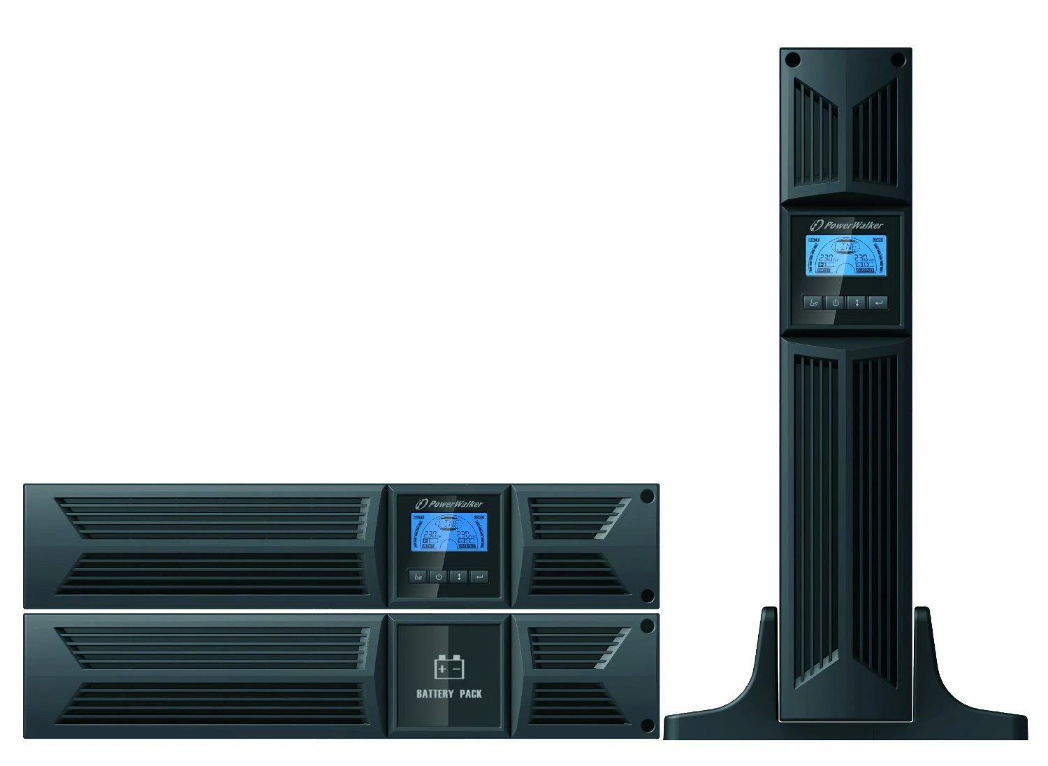 POWERWALK VI 1500 RT LCD HID Power Walker UPS Line-Interactive 1500VA, 19 2U, 8x IEC, RJ11/RJ45, USB, LCD