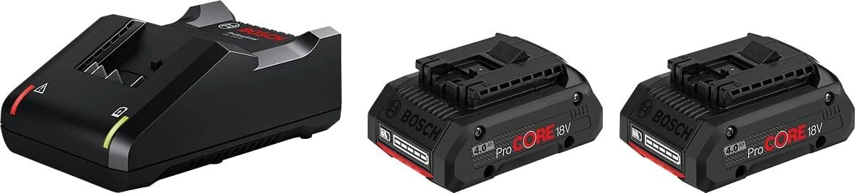  Bosch Akumuliatorius GBA 18V 2x4.0Ah ProCORE18V + kroviklis GAL 18V-40