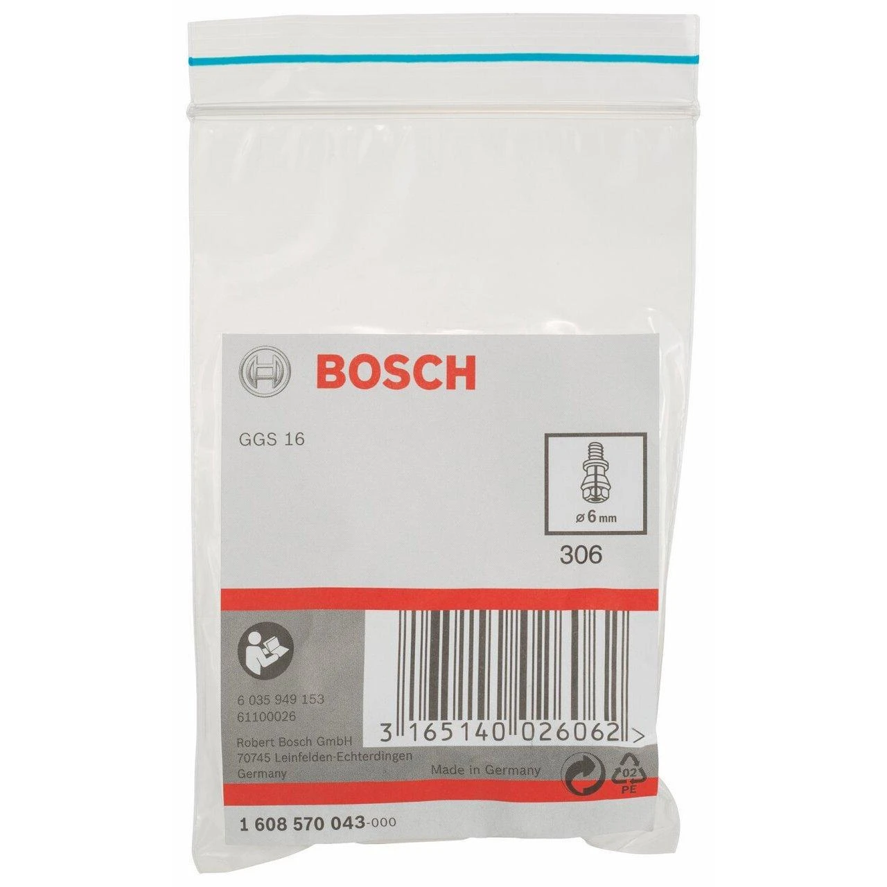 Bosch Įvorė 6 mm