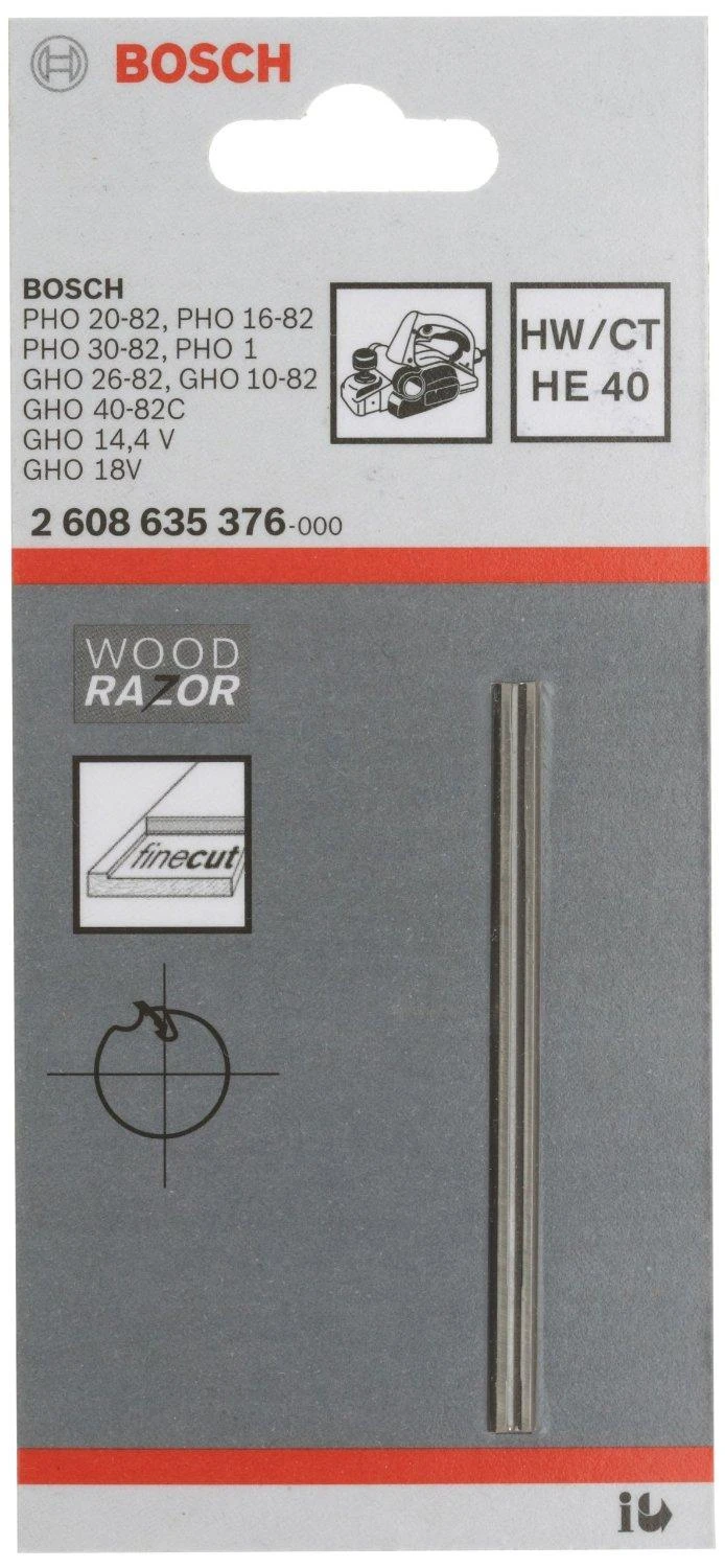 Bosch Wood Razor obliaus peilis pakuotėje