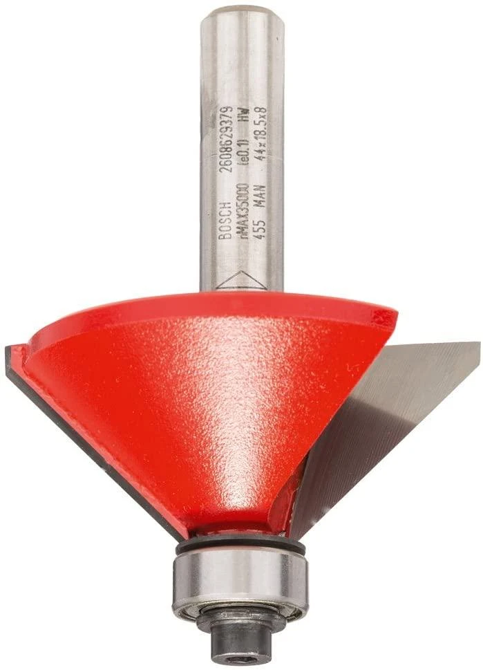 Bosch Briaunos nusklembimo frez 8 mm, D 44 mm, L 18,5 mm