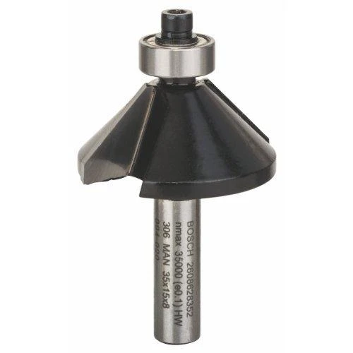 Bosch Freza briaunų nuėmimui HM 45o, l=15 mm,kotas 8mm