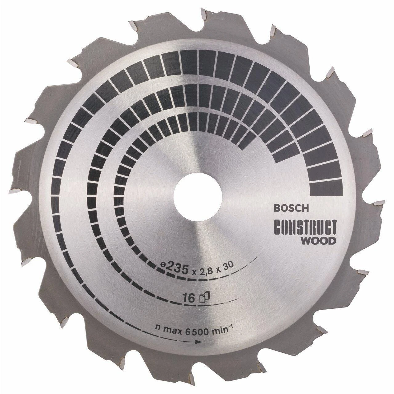 „Bosch PRO Construct“ medienos pjovimo diskas 235x30x2,8/1,8x16T