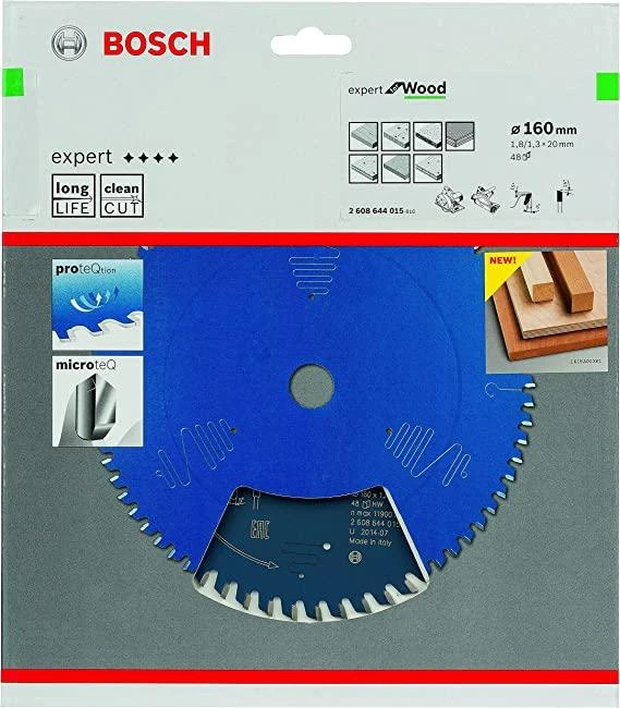 Pjovimo diskas Bosch Expert for Wood 2608644015; 160x20 mm; Z48