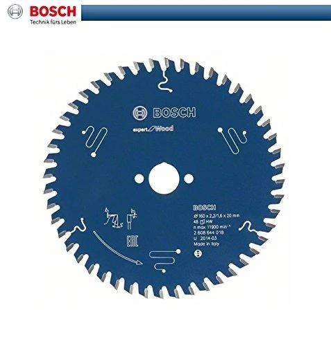 BOSCH PIŁA TARCZOWA Z WĘGLIKIEM DO DREWNA EXPERT WOOD 160 x 20 x 2,2mm 48 ZĘBÓW