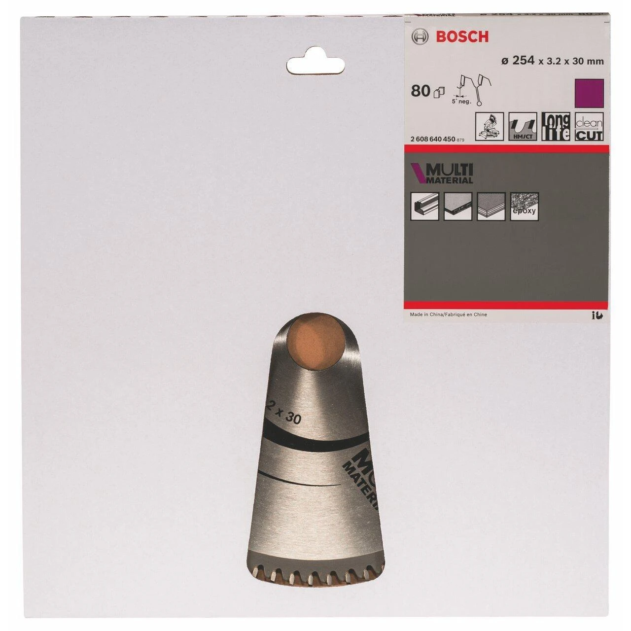 Bosch Stac.disk.pjūkl.diskas 254x30x80 multi material