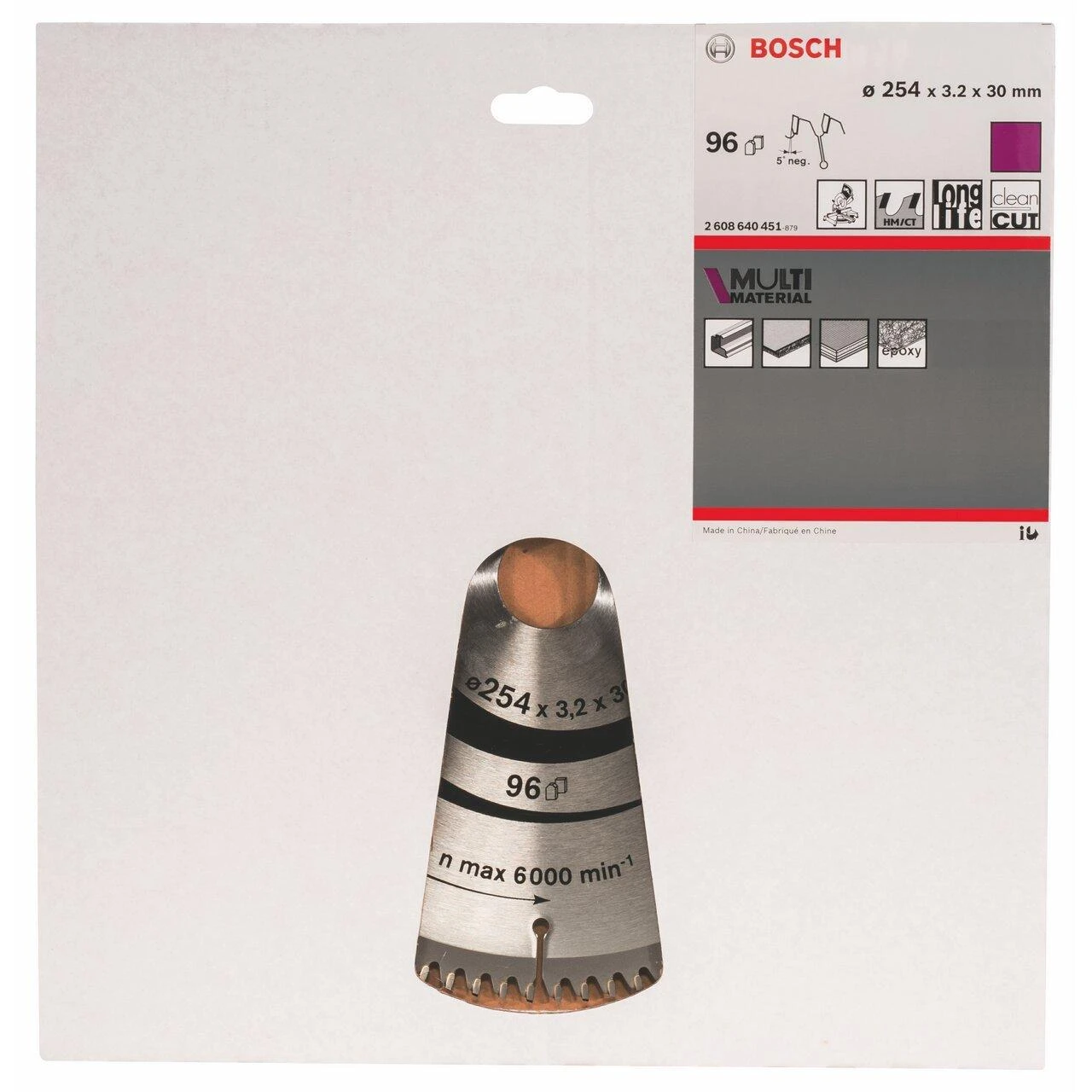 Bosch Stac.disk.pjūkl.diskas 254x30x96 multi material