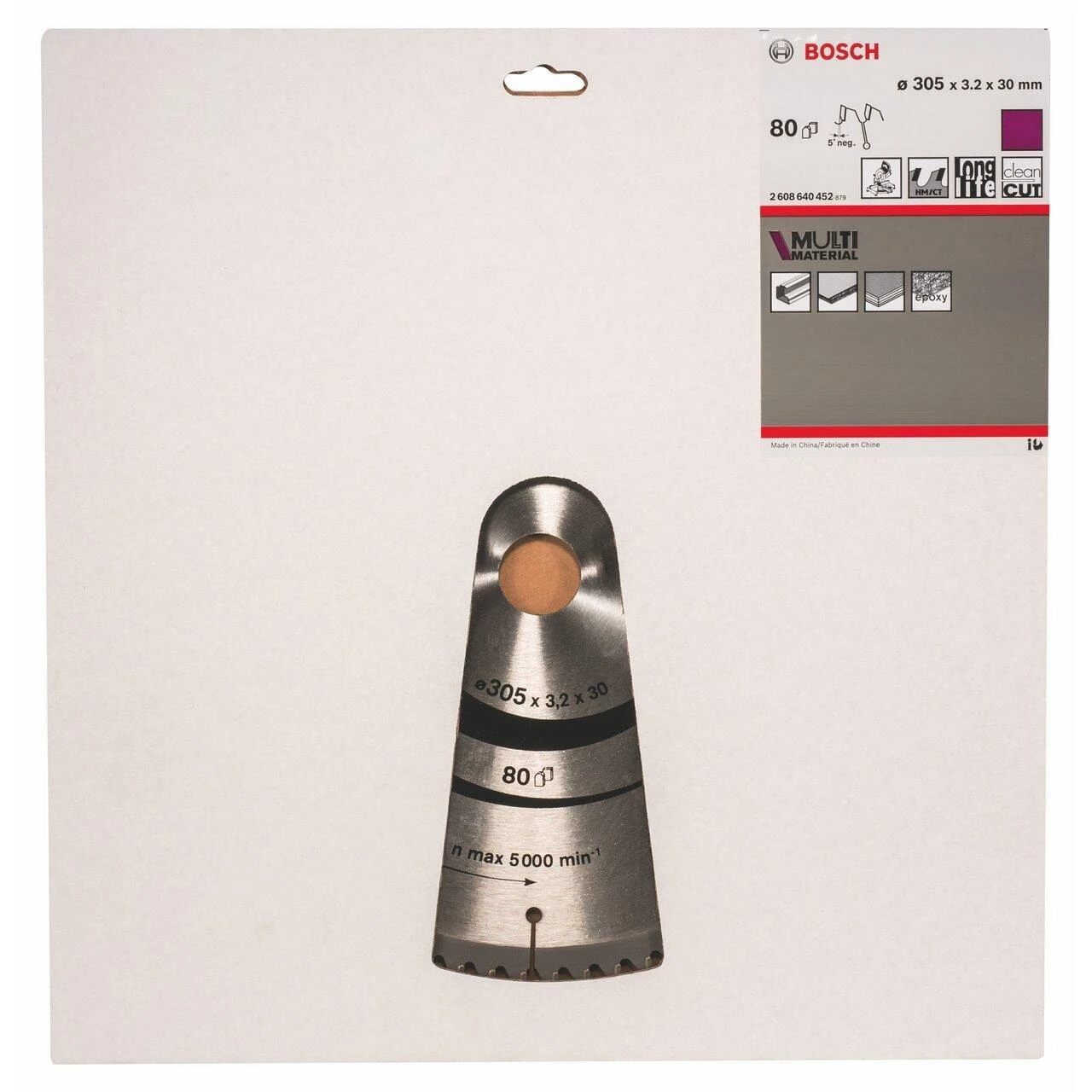 Bosch Stac.disk.pjūkl.diskas 305x30x80 multi material