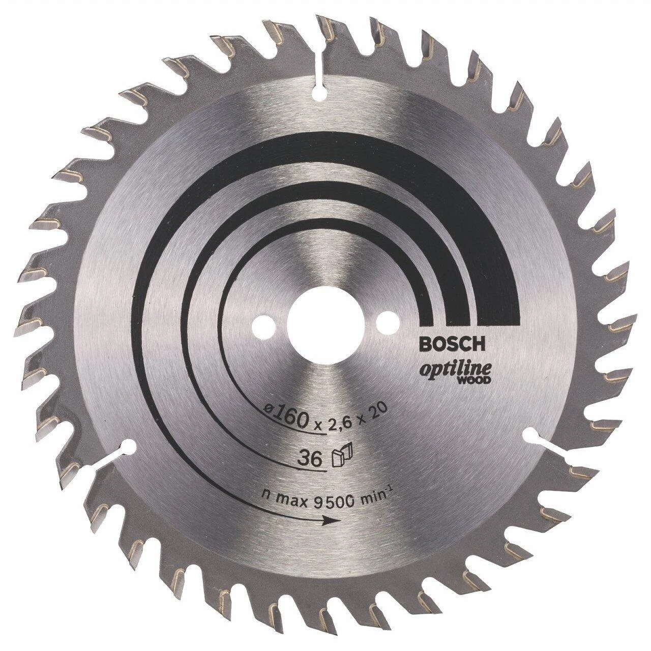 Bosch Disk.pjūkl.diskas Optiline Wood 160x20/16
