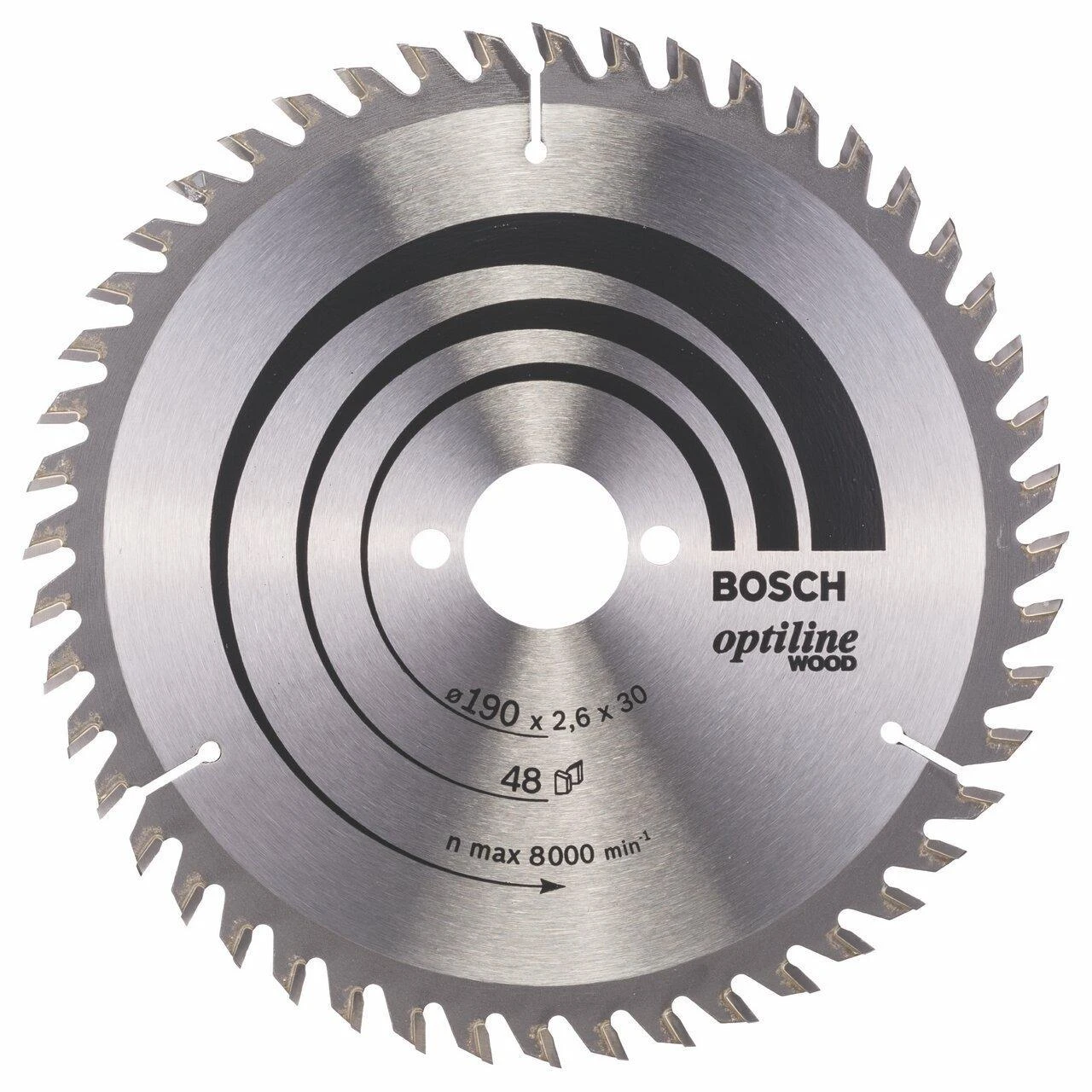 Bosch Disk.pjūkl.diskas 190x30m Optiline Wood
