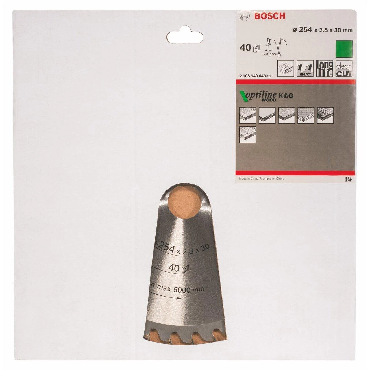Bosch Stac.disk.pjūkl.diskas 254x30x40 medžiui