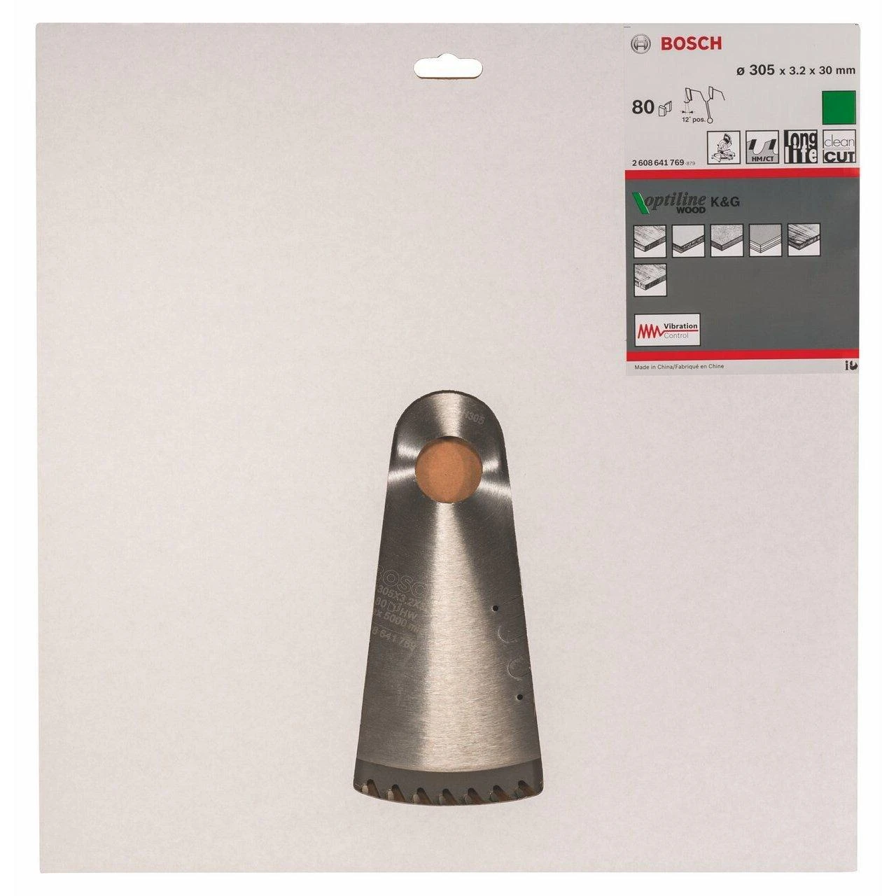 Bosch Stac.disk.pjūkl.diskas 305x30x80 medžiui