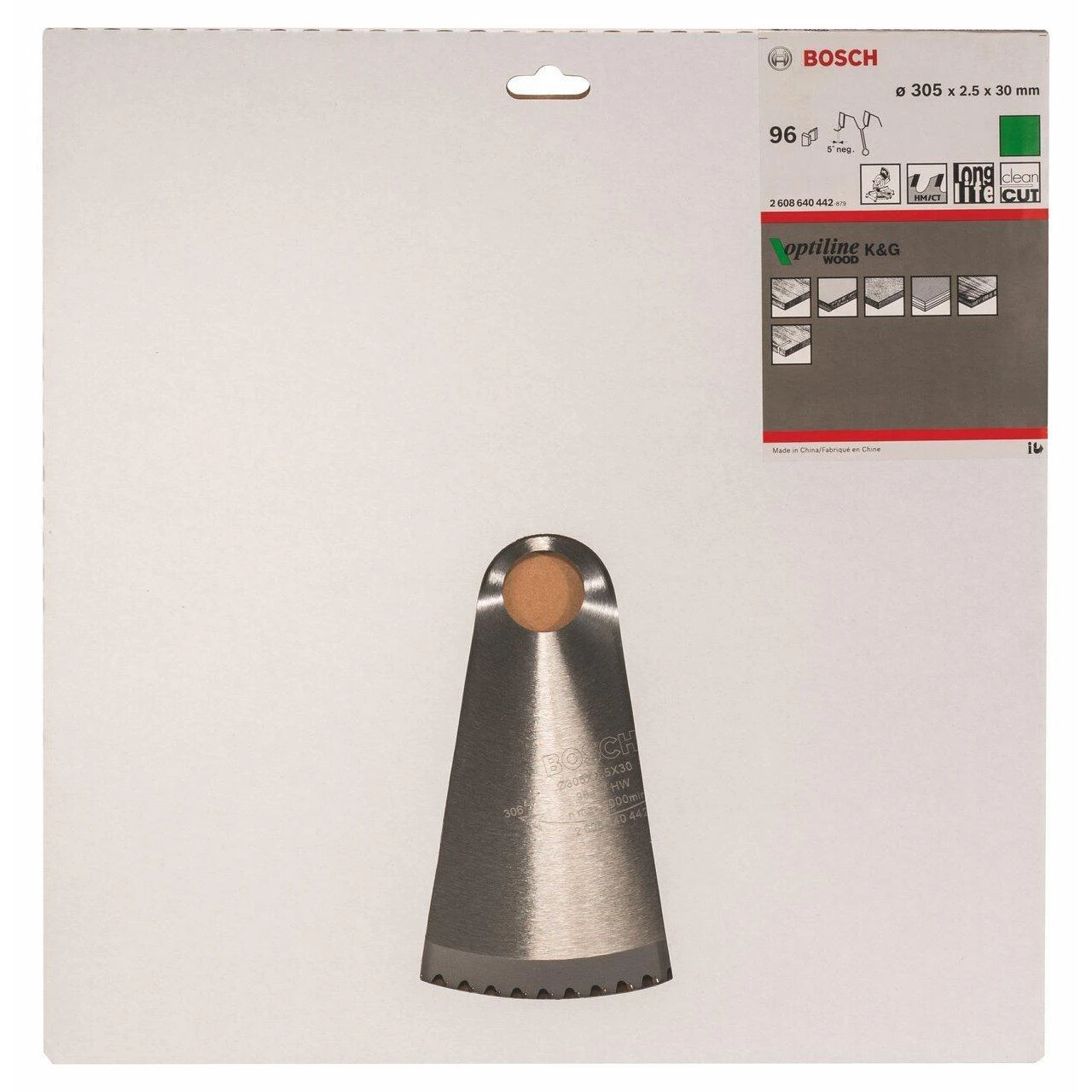 Bosch Stac.disk.pjūkl.diskas 305x30x96 medžiui