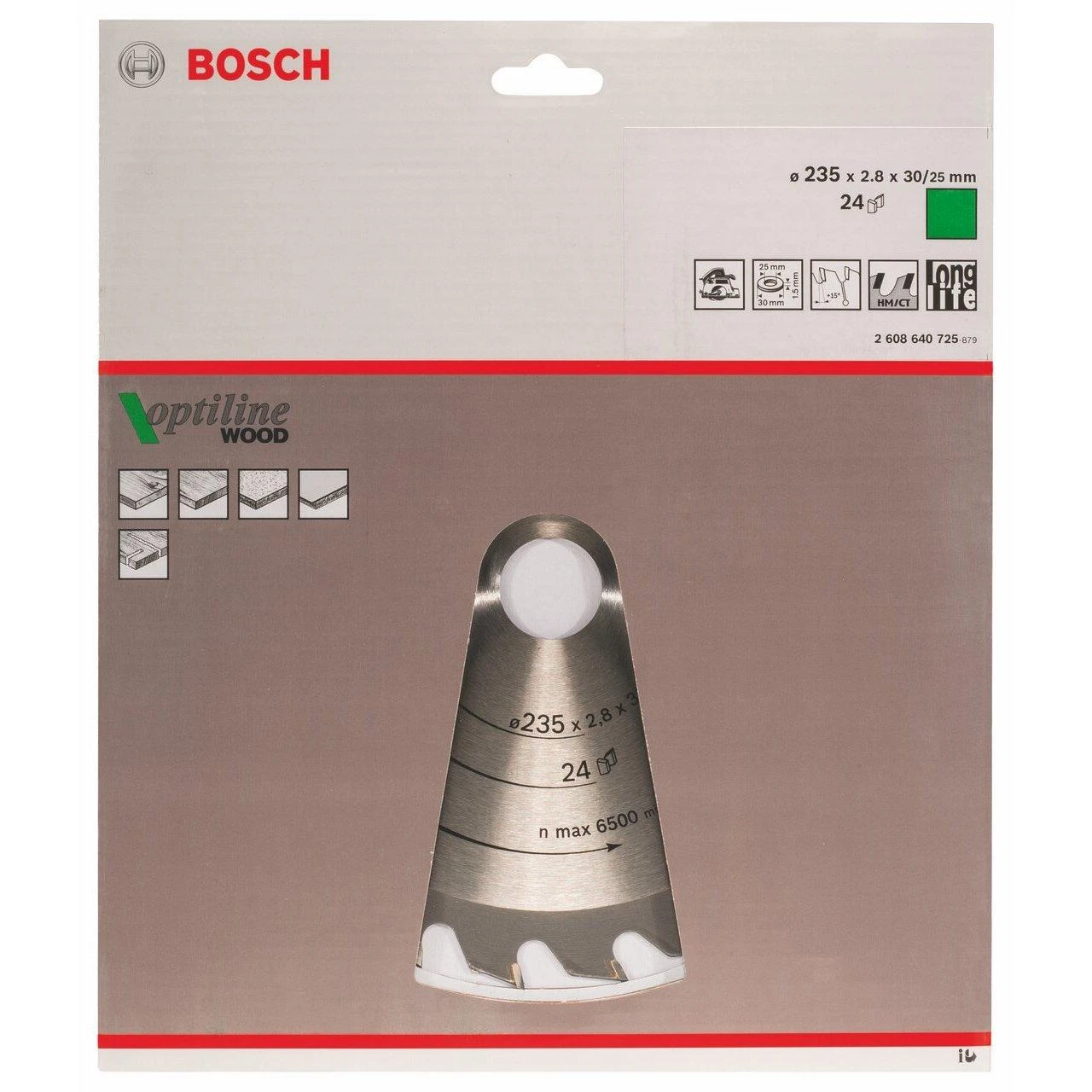 Bosch Disk.pjūkl.diskas 235x30mm Optiline Wood