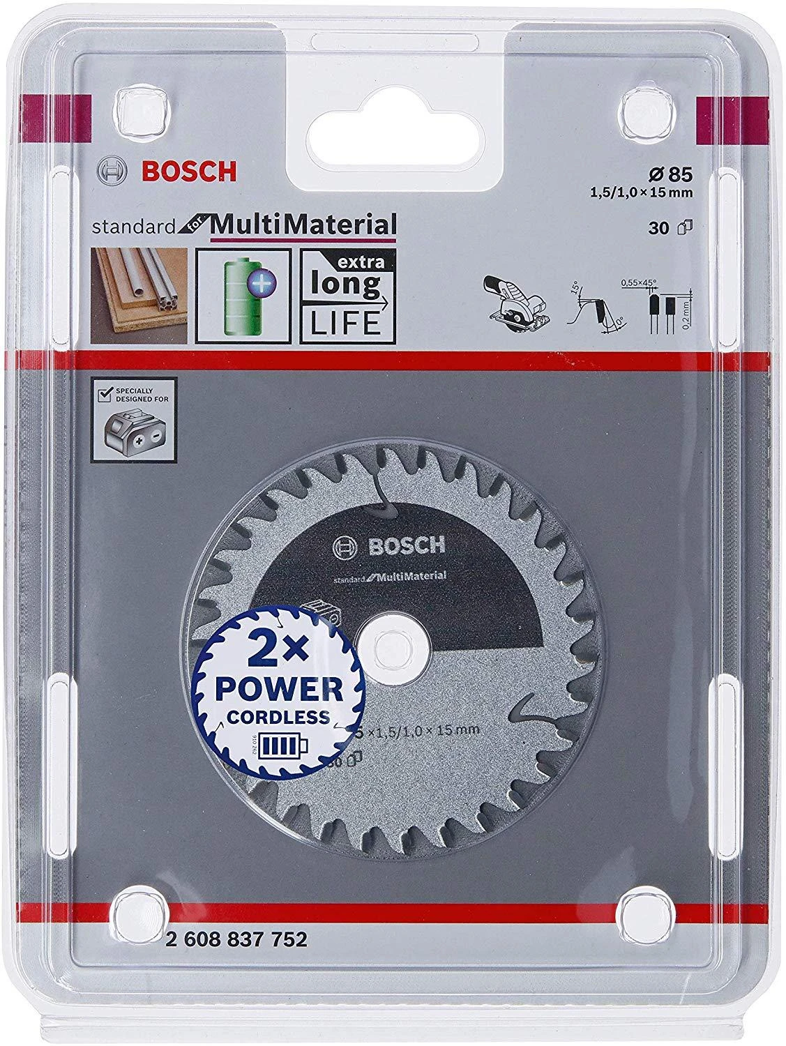 „Bosch Standard MultiMaterial“ 85x15x1,5 / 1,0x30T