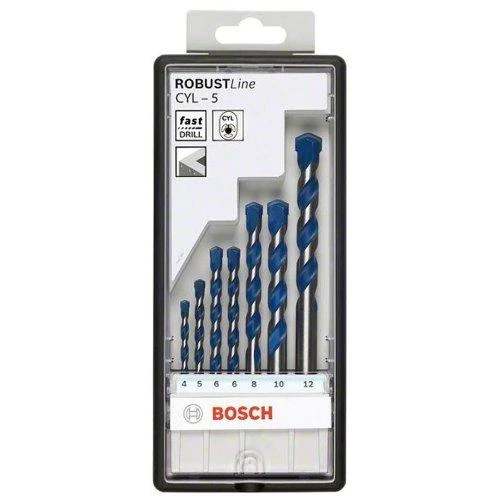 Bosch betono grąžtų rinkinys CYL-5 7vnt 4 mm, 5 mm, 5 mm, 6 mm, 6 mm, 8 mm
