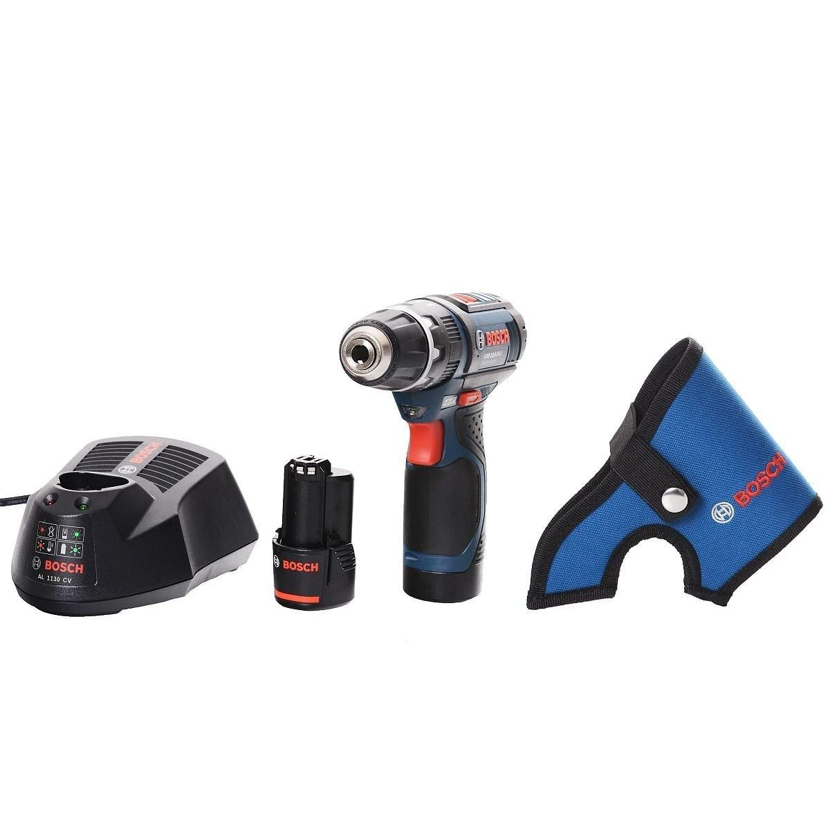 Bosch Akumuliatorinis smūginis gręžtuvas-suktuvas GSB 12V-15, 2x2.0Ah