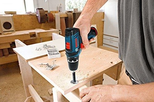 Akumuliatorinis suktuvas-gręžtuvas, Bosch GSR 12V-15, 2x2,0 Ah Li-Ion + L-Boxx