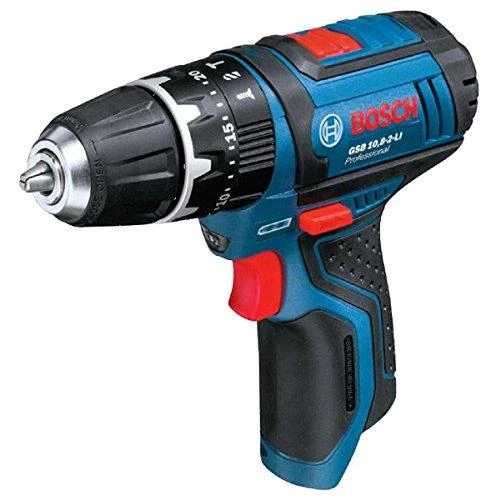  Akumuliatorinis gręžtuvas-suktuvas Bosch GSR 12V-15, 1x2.0Ah, 1x4.0Ah + 39 priedai