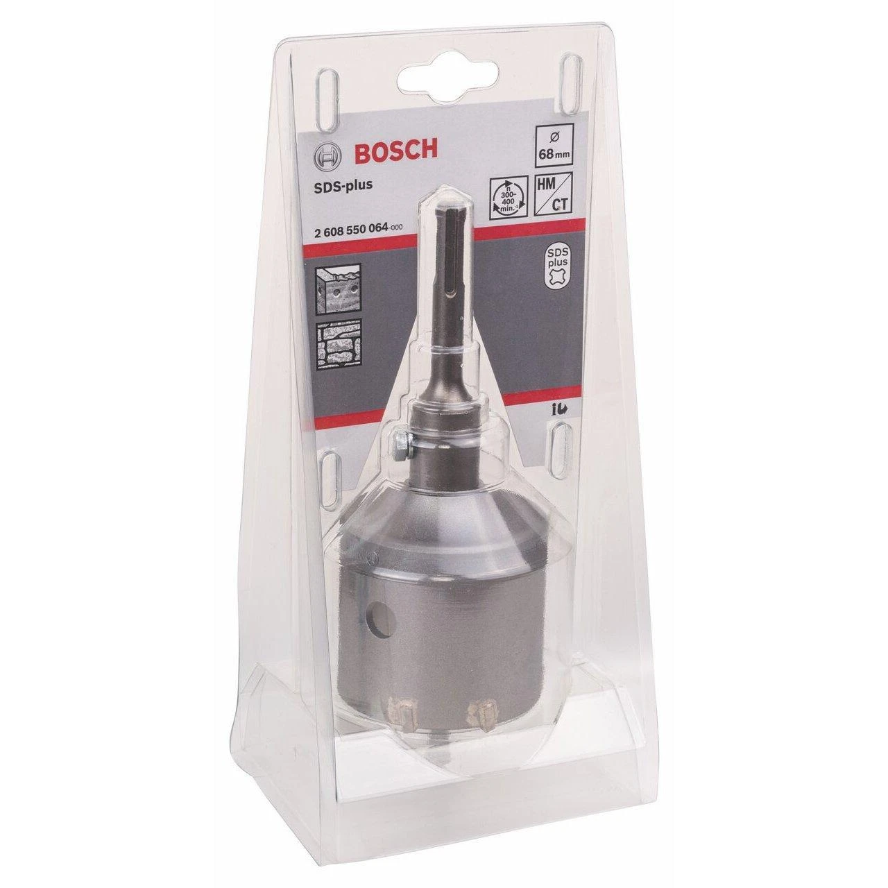 Bosch Gręž.karūna SDS plus su centravimo grąžtu,d=68 mm