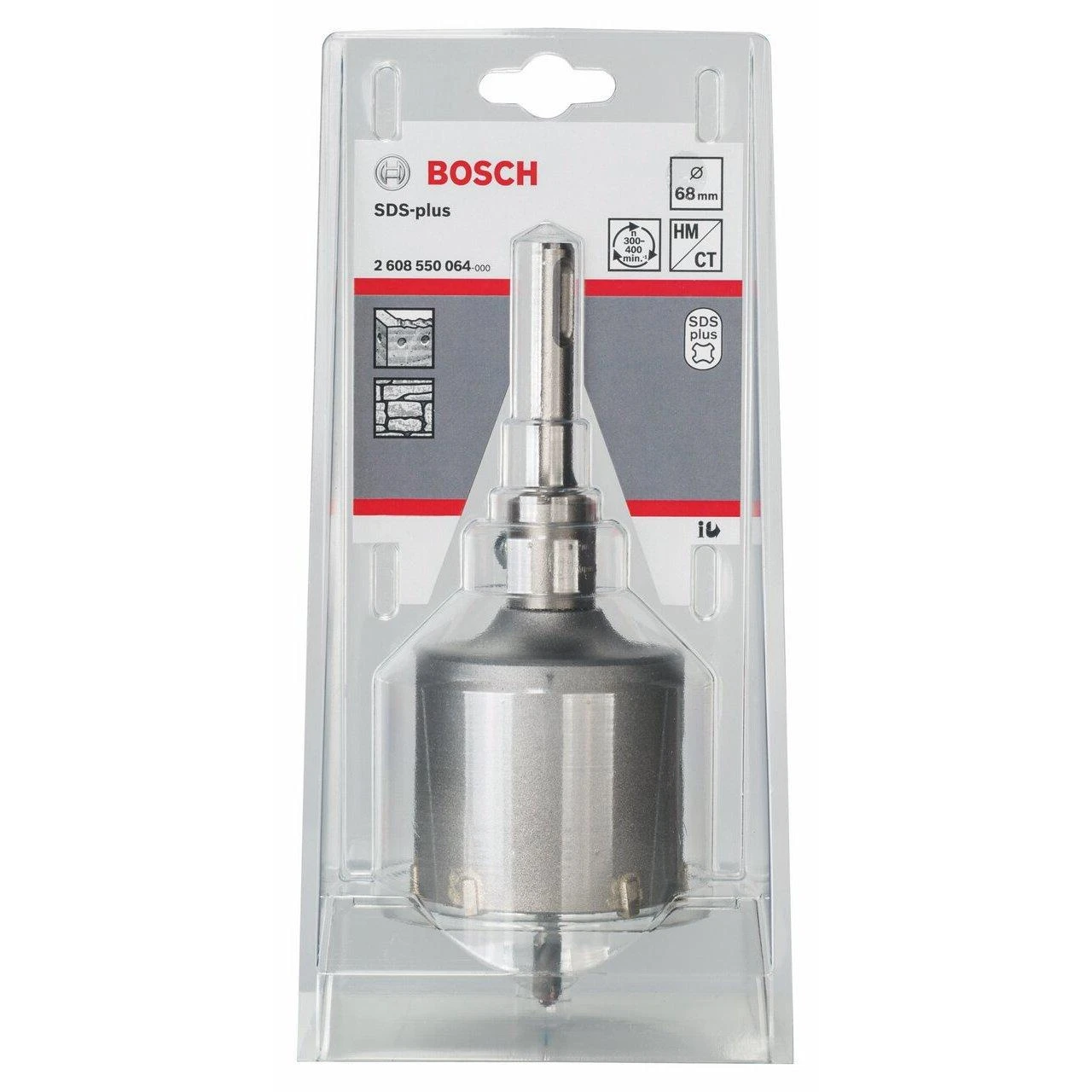Bosch Gręž.karūna SDS plus su centravimo grąžtu,d=68 mm