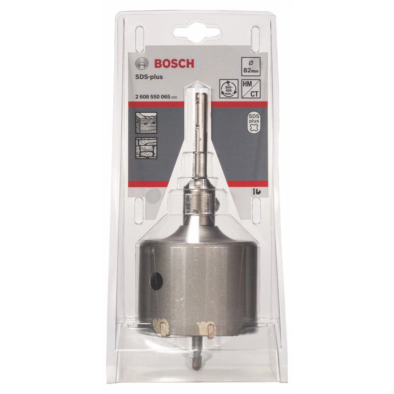 Grąžtas Bosch Gręž.karūna SDS plus su centravimo grąžtu,d=82 mm