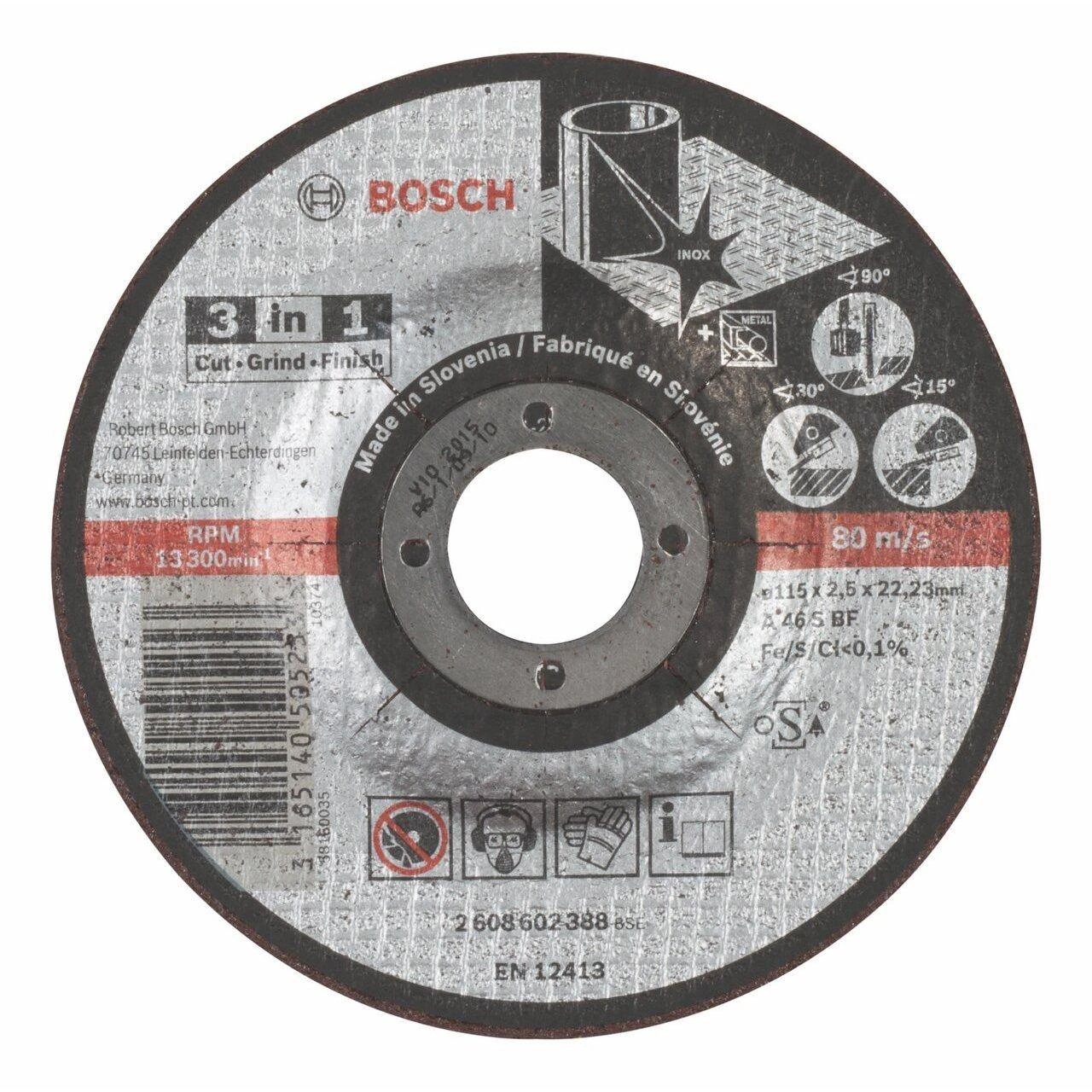 Bosch Pjovimo & šlifav. diskas 115x22,2, A46S BF