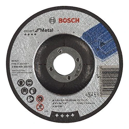 Bosch Pjov.diskas, lenktas metalui, 125x22,2x2,5mm