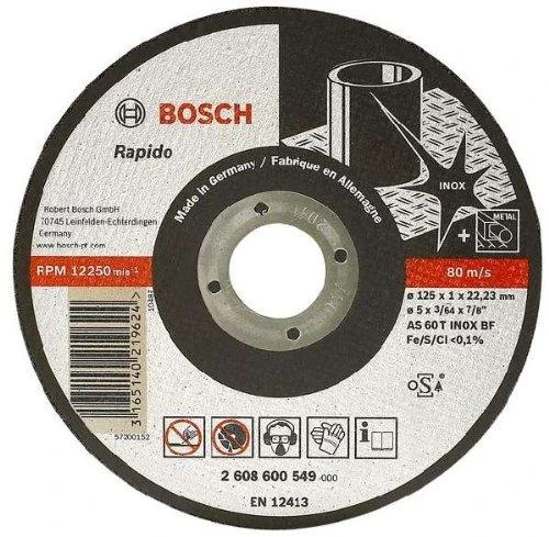 Bosch Pjov.diskas INOX 115x22,2x1 mm