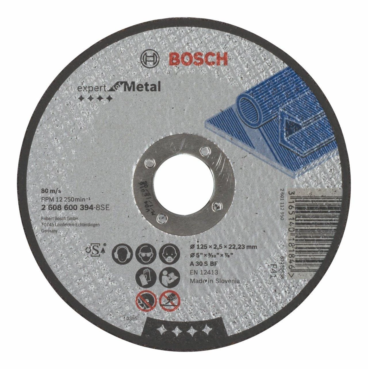 Bosch Pjov.diskas metalui 125x22x2,5 mm